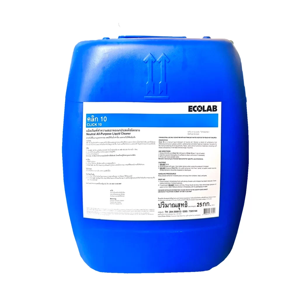 Chất tẩy rửa đa năng dạng lỏng ECOLAB Click 10
